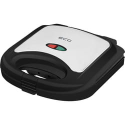 ECG S 3172 gaufrier et appareil à croque-monsieur 750 W Noir, Acier inoxydable