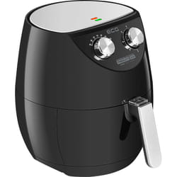 ECG AF 3500 friteuse Unique 3,5 L 1500 W Friteuse d’air chaud Noir, Acier inoxydable
