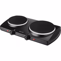 ECG EV 2512 Black, Noir, Comptoir, 2 zone(s), 2 zone(s), Large, Rond