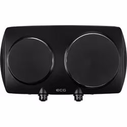 ECG EV 2512 Black Noir Comptoir 2 zone(s)