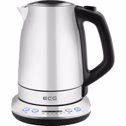 ECG RK 1791, 1,7 L, 2200 W, Acier inoxydable, Acier inoxydable, Thermostat réglable, Indicateur de niveau d'eau