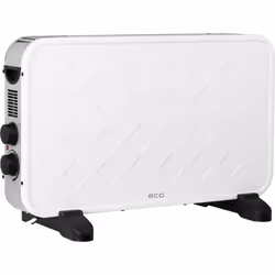 ECG TK 2070, Chauffage de ventilateur électrique, 0,15 m, Intérieure, Sol, Blanc, 2000 W