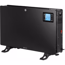 ECG TK 2080 DR Black, Chauffage électrique à convecteur, 24 h, 1,5 m, Intérieure, Sol, Noir