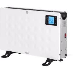 ECG TK 2080, Chauffage de ventilateur électrique, 24 h, 0,15 m, Intérieure, Sol, Blanc