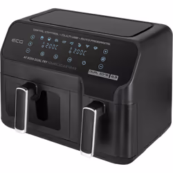 ECG AF 8300 Double 8,3 L Autonome 2700 W Friteuse d’air chaud Noir