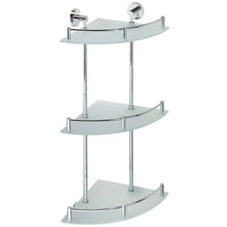 Bemeta - Sapho X-Round - Tablette murale d´angle, verre/chrome XR606