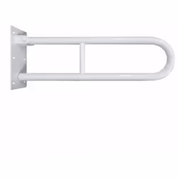 Caractéristiques de la Barre de maintien relevable 81,3cm en forme de U, Métal, Blanc, Bemeta HELP (301102084) : Matière : Mé ...