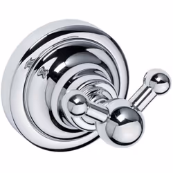 Caractéristiques du crochet double en Laiton, Chrome Bemeta Ricordi (OPTIMARIC22CR) : Matière : Laiton Coloris : Chrome Dimen ...