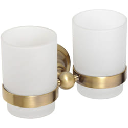 Bemeta - Ricordi Double porte-verre en Laiton, Bronze (OPTIMARIC47BR)