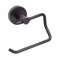Détail du porte papier toilette Bemeta Dark sans cache noir: Porte papier toilette – finition noir mat Matériau : laiton Inst ...