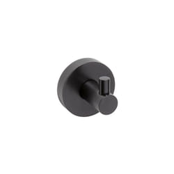Bemeta - Patère simple murale dark en laiton noir 5,5cm x 5,5cm x 5cm (104106020)