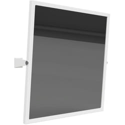 Help Miroir mural inclinable pmr 60x60cm, Acier, Blanc (301401044) - Bemeta
