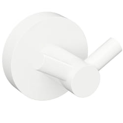 Sapho X-Round - Patère double, blanc XR202W