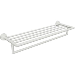 Bemeta - Sapho X-Round - Étagère avec porte-serviettes, longueur : 55 cm, blanc XR421W
