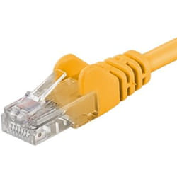 PremiumCord Patch 5E UTP 3m YL câble de réseau Jaune Cat5e U/UTP (UTP)