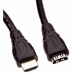 PremiumCord extend. cable HDMI-HDMI 2m, 2 m, HDMI Type A (Standard), HDMI Type A (Standard), 10,2 Gbit/s, Noir