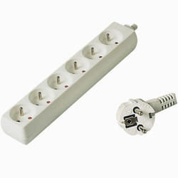 PremiumCord PP6-07 multiprise 7 m 6 sortie(s) CA Blanc
