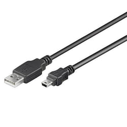 PremiumCord KU2M5A câble USB 5 m USB 2.0 USB A Mini-USB B Noir