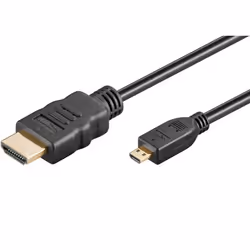 PremiumCord kphdmad5, 5 m, HDMI Type A (Standard), HDMI Type D (Micro), Noir