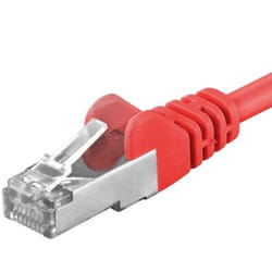 PremiumCord SP6ASFTP002R câble de réseau Rouge 0,25 m Cat6a SF/UTP (S-FTP)