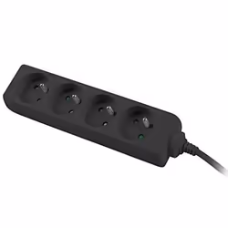 Rallonge - PremiumCord - ppa4-03bk - 3 m - 4 Prises - Interrupteur Noir