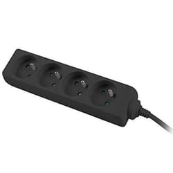 Rallonge - PremiumCord - ppa4-03bk - 3 m - 4 Prises - Interrupteur Noir