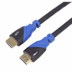 PremiumCord KPHDM2V015, 1,5 m, HDMI Type A (Standard), HDMI Type A (Standard), 18 Gbit/s, Noir, Bleu