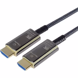 Câble HDMI - PREMIUM CORD - 10m - 8K Ultra High Speed - Fibre Optique - NoirOr