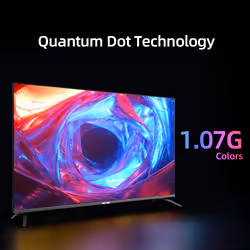 CHiQ U55QM8V TV 55" 4K Ultra HD Smart TV Wifi Gris, Argent 350 cd/m²