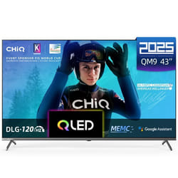 CHiQ U43QM9G Téléviseur 43 Pouces (108 cm) 4K UHD QLED HDR10 DLG 120Hz MEMC Google TV