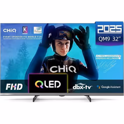 CHiQ Télévision L32QM9G 32 pouces (80 cm) FHD Smart Téléviseur QLED TV HDR10 Google TV