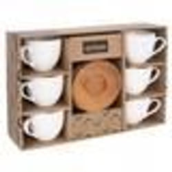 SET 6x TASSE EN PORCELAINE ET SAUCE 100ML BLANCHE POUR CAFÉ EXPRESSO