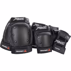 Kit de protection complet - TEMPISH - Rimz - 3 pièces - Noir - Mixte - Glisse urbaine