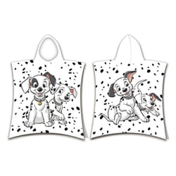 Poncho de douche avec capuche en coton 'Les 101 Dalmatiens' - Blanc - 50 x 115 cm - Livraison gratuite - Disney