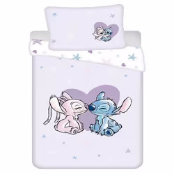 Lilo & Stitch Housse de couette Coeur - Simple - 140 x 200 cm -Article No.: JFK036396