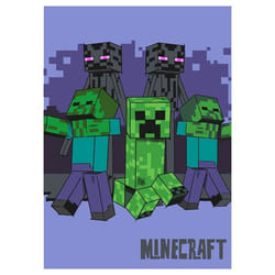 Couverture polaire Minecraft Couvre-lit Creeper Zombie Enderman 100 x 150 cm 100% polyester
