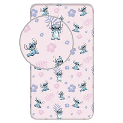 Disney Lilo et Stitch Drap-housse rose 90x200 cm Numéro darticle :  JFK037041