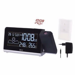 Emos E8466, Noir, Blanc, Thermomètre d'intérieur, Thermomètre d'extérieur, thermomètre, thermomètre, -5 - 50 °C, -20 - 60 °C