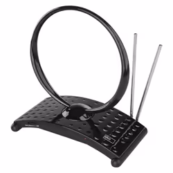 Emos J0701, Intérieure, Noir, 1,5 m, DVB-T2, DAB, FM, 25000 m