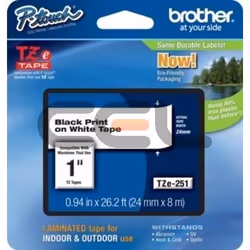 Brother TZE251CIV, TZ, 8 m, 2,4 cm