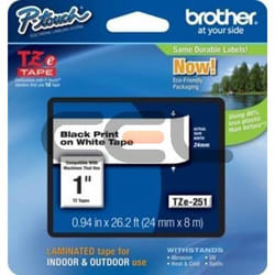 Brother TZE251CIV ruban d'étiquette TZ