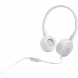 HP H2800, Avec fil, Appels/Musique, 125 g, Casque, Argent, Blanc