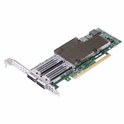 Broadcom BCM957508-P2100G, Interne, Avec fil, PCI Express, Fibre, 100000 Mbit/s, Vert, Aluminium