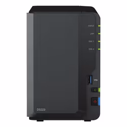 Synology DiskStation DS223, NAS, Mini Tower, Realtek, RTD1619B, 2 Go, DDR4