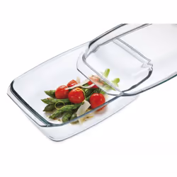 Bohemia Cristal 021 002 003, Saladier, Rectangle, Verre, Transparent, 2,8 L, 348 mm