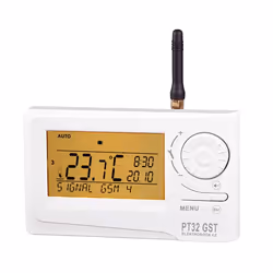 ELEKTROBOCK PT 32 GST, Blanc, IP20, 0,1 °C, Tchèque, Allemand, Anglais, Polonais, Russe, Slovaque, Rotatif, LCD