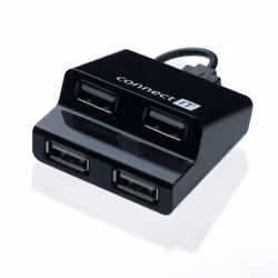 Connect IT CI-108, USB 2.0, 480 Mbit/s, Noir, Windows 2000, Windows 7 Home Basic, Windows 7 Home Basic x64, Windows 7 Home Pr ...