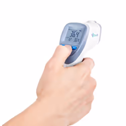 TrueLife CAREQ7BLU thermometre digital Thermomètre à distance Bleu, Blanc Universel Boutons