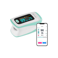 TrueLife Oximeter X5 BT oxymètre de pouls Vert, Blanc