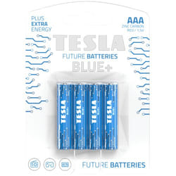 Tesla BLUE+ Batterie à usage unique AAA Zinc-Carbone